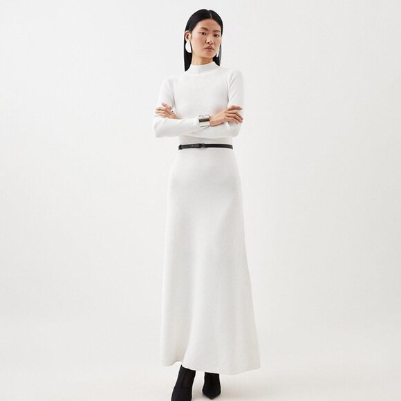 Karen Millen Dresses & Skirts - NWOT Karen Millen Viscose Blend Rib Knit Maxi Dress - No Belt